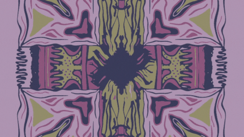 Estampas diseñadas por las alumnas.