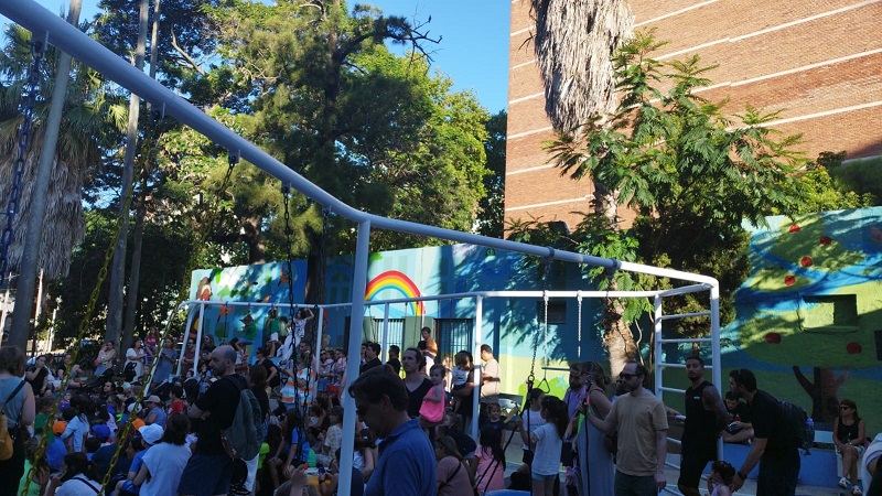 *En la inauguración del mural*