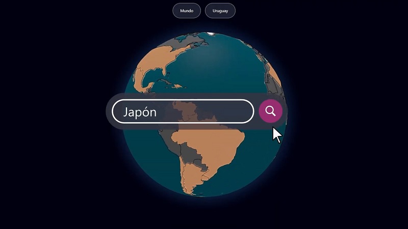 *Mapa interactivo global dentro de la plataforma web para Voces Anónimas*