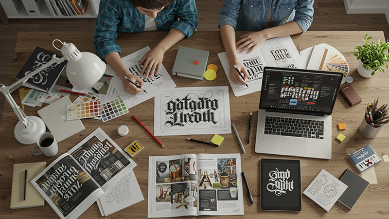 Diferencias y similitudes entre el lettering y la tipografía