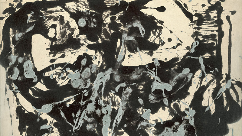 *Fundación-Colección Thyssen-Bornemisza -  Marrón y plata I - Jackson Pollock*