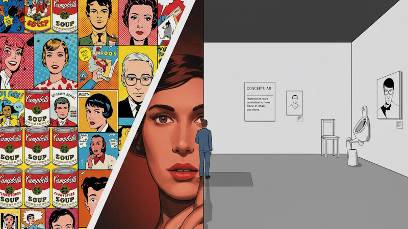 Arte pop y arte conceptual