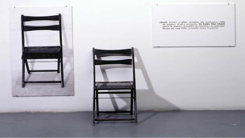 *Joseph Kosuth - One and three chairs