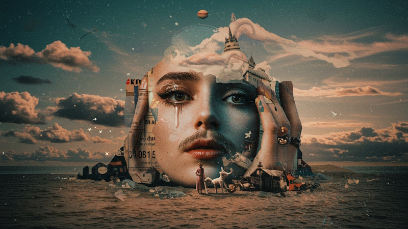 Collage en la ilustración y diseño multimedia