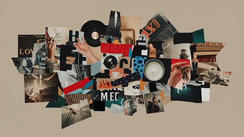 Collage en el diseño editorial y la publicidad