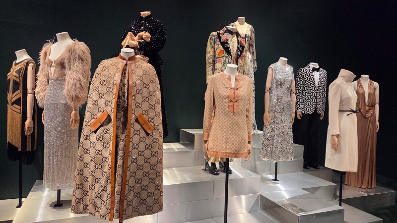 *Prendas exhibidas en el Palazzo Gucci*