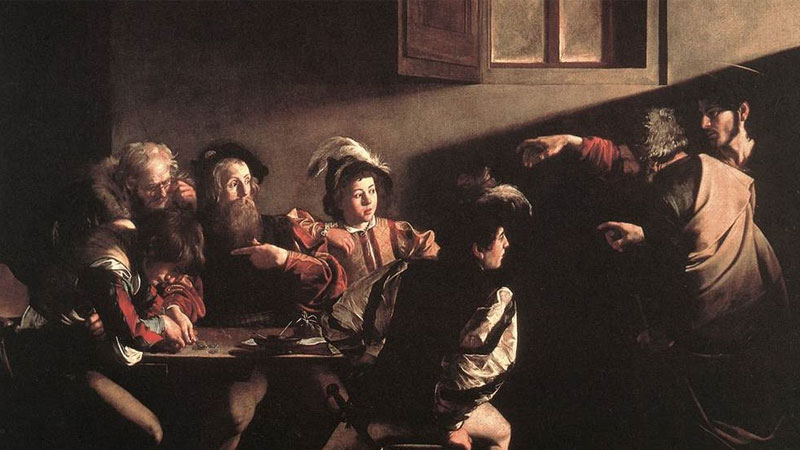 *"La vocación de San Mateo" de Caravaggio