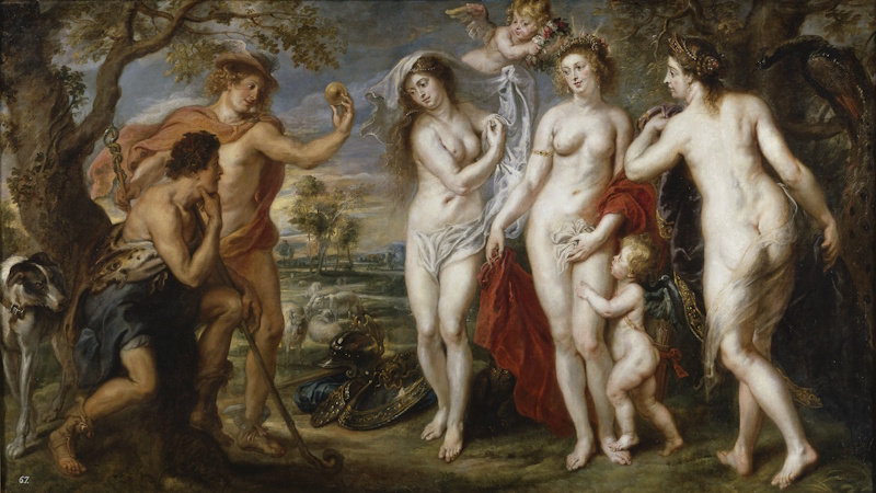 *"El juicio de París" de Rubens