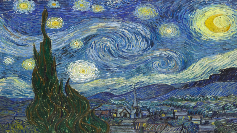 *"La noche estrellada" de Vicent Van Gogh