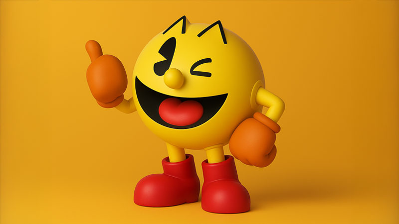 Personaje protagonista del clásico videojuego Pac-Man