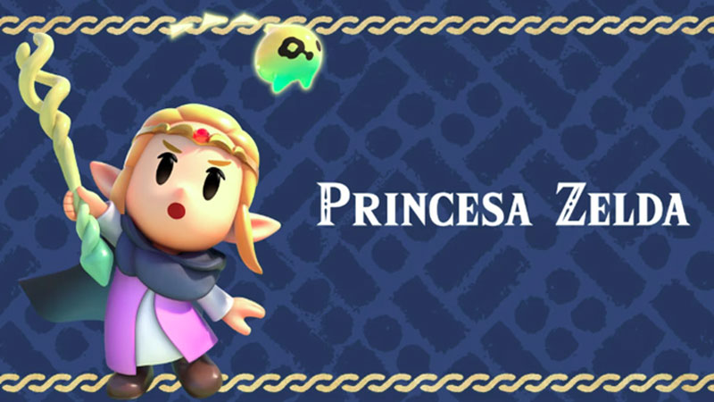 Personaje del videojuego Princesa Zelda de Nintendo