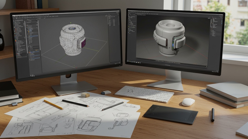 Modelado 3d vs. renderizado