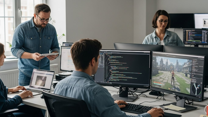 Equipo produccion de videojuegos
