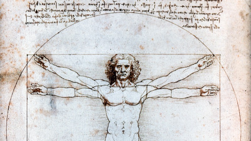 *Hombre de Vitruvio, por Leonardo da Vinci &mdash; Imagen tomada de Wikimedia Commons. Licencia Creative Commons Atribuci&oacute;n-CompartirIgual 4.0 Internacional (CC BY-SA 4.0)*