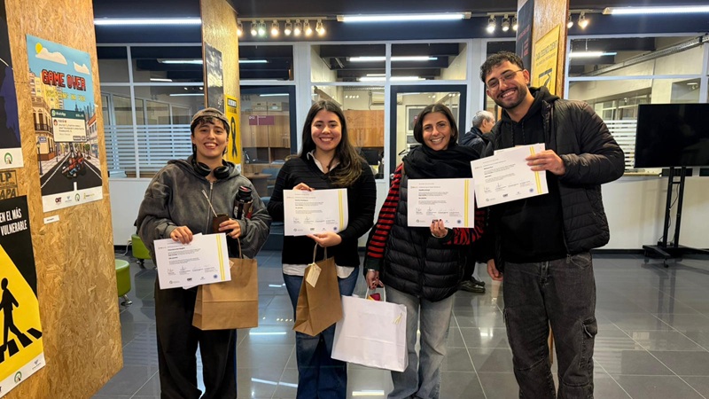 *Francesca Del Baglivi, Martina Rodr&iacute;guez, Josefina Armas y Nahuel Pico*
