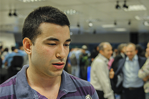 Jos&eacute; Pedro Gioscia durante la premiaci&oacute;n. Foto: Antel.